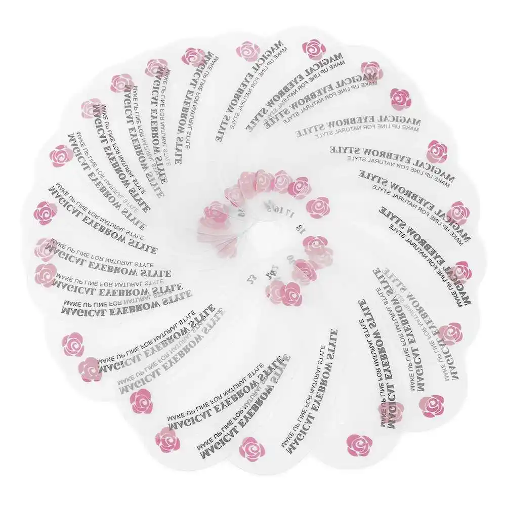 24 шт./лот карточка для рисования бровей трафареты коррекции DIY шаблон красоты