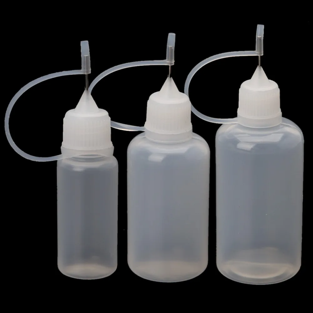 

3PCS Per Set Ejuice Bottle Vape Steel Needle Drip Tip Plastic Empty Liquid Dropper 10/30/50ml