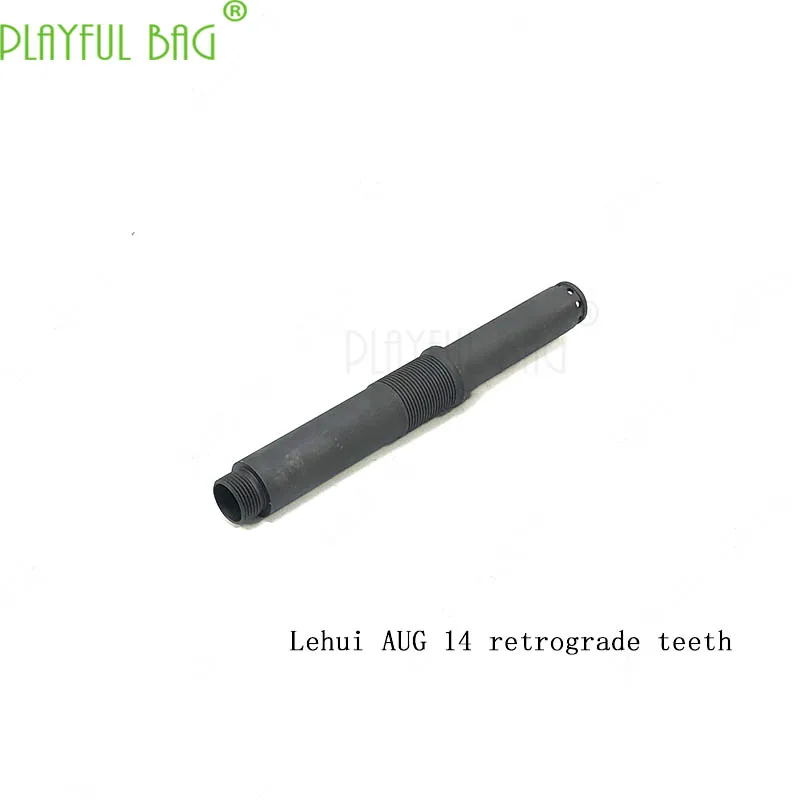 14MM retrograde AUG корпус трубки Lehui снижение пожарная крышка корпус обновленный материал 14 мм Обратный зубы CNC игрушка пулевой пистолет модификация MI10 - Цвет: 14MM retrograde