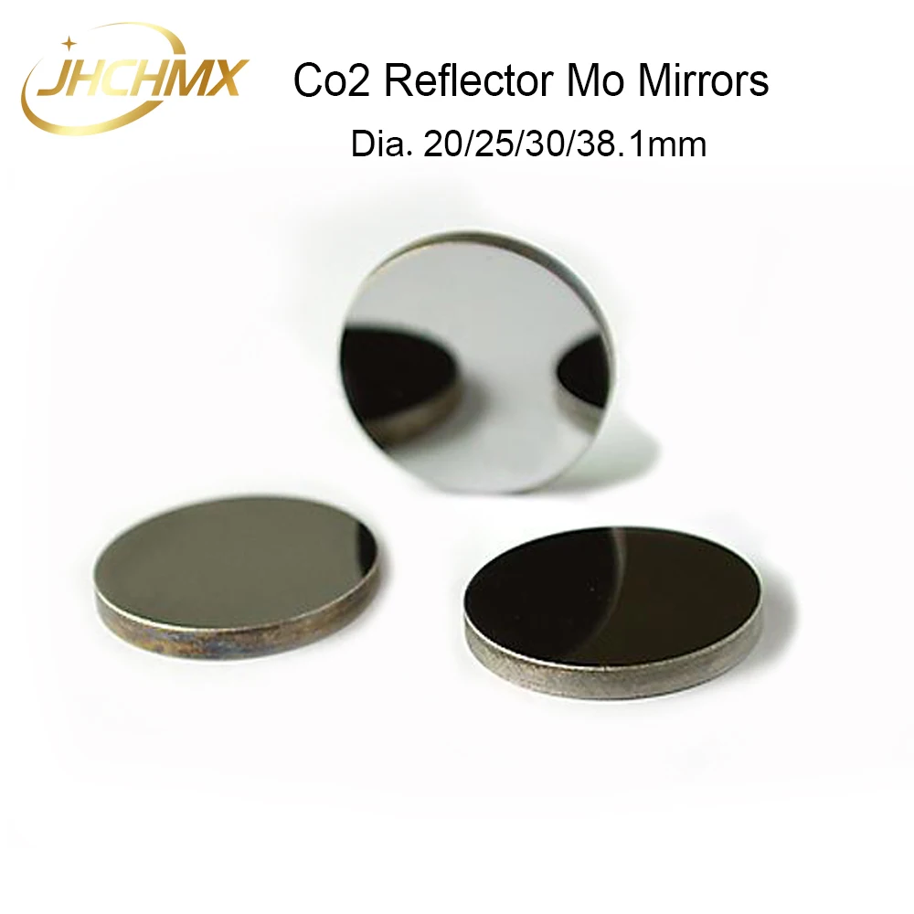 Зеркальные лазерные Отражающие зеркала JHCHMX Co2 Mo Dia19/20/25/30/38.1 мм молибденовые линзы для 60 Вт CO2 лазерной гравировальной машины