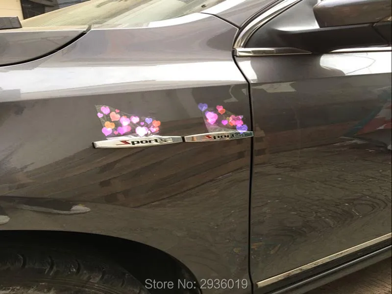 2 шт. автостайлинг Авто Металлическая Автомобильная наклейка для чехла на