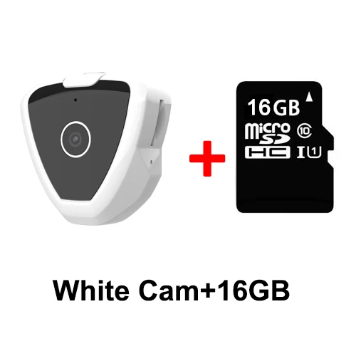 White with 16GB Мини-камера HD 720 P, беспроводная, Wifi, IP, микро видеокамера, камера наблюдения, ночное видение, движения, обнаруживает, портативная, Домашняя безопасность - Цвет: White with 16GB