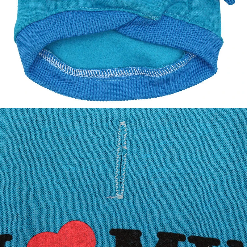 Теплые толстовки для домашних животных Love Mom одежда маленьких собак пальто