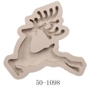 50-1098 CHUANGGE Серия животных жидкие свечи силиконовые DIY помадка для торта рождественские формы для выпечки силиконовая форма Рождество - Цвет: 50-1098