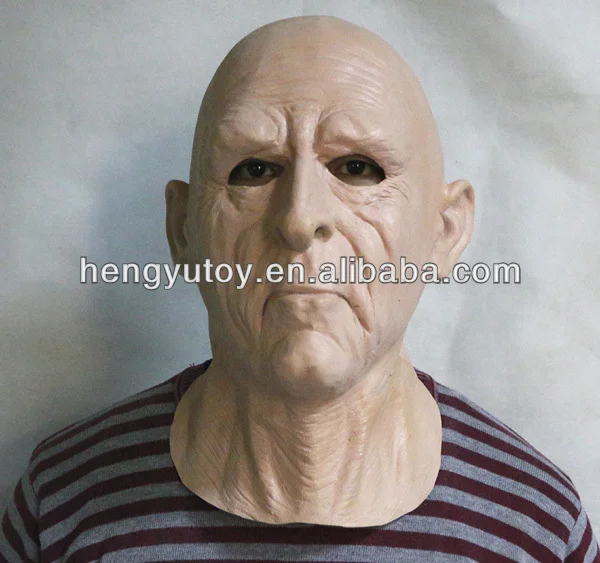 

The Eco-friendly Halloween Adult Accessories Realistic Latex Old Man Mask