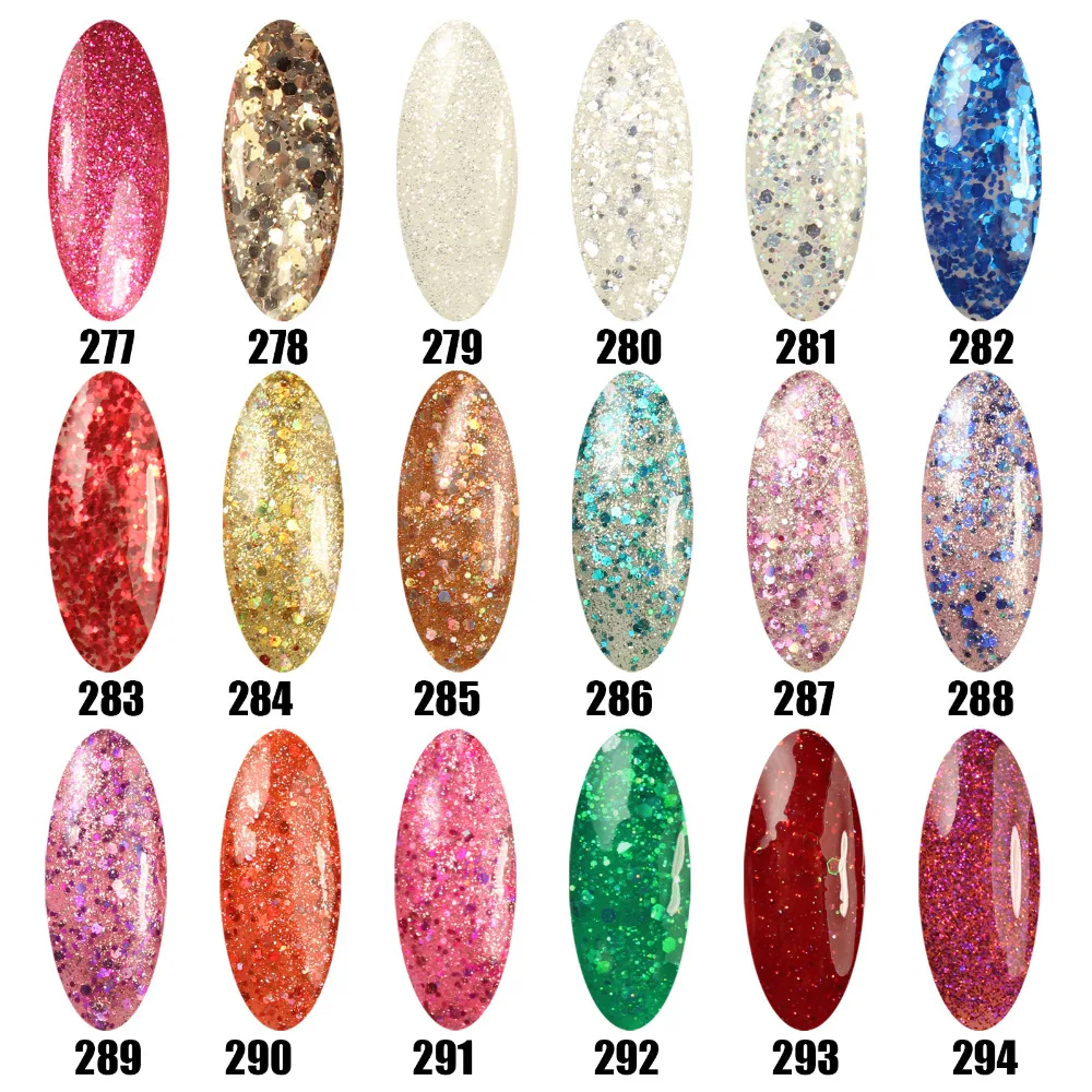 Яркие влюбленные 12 мл Сияющий Блеск Блестки Гель лак для ногтей Звездный