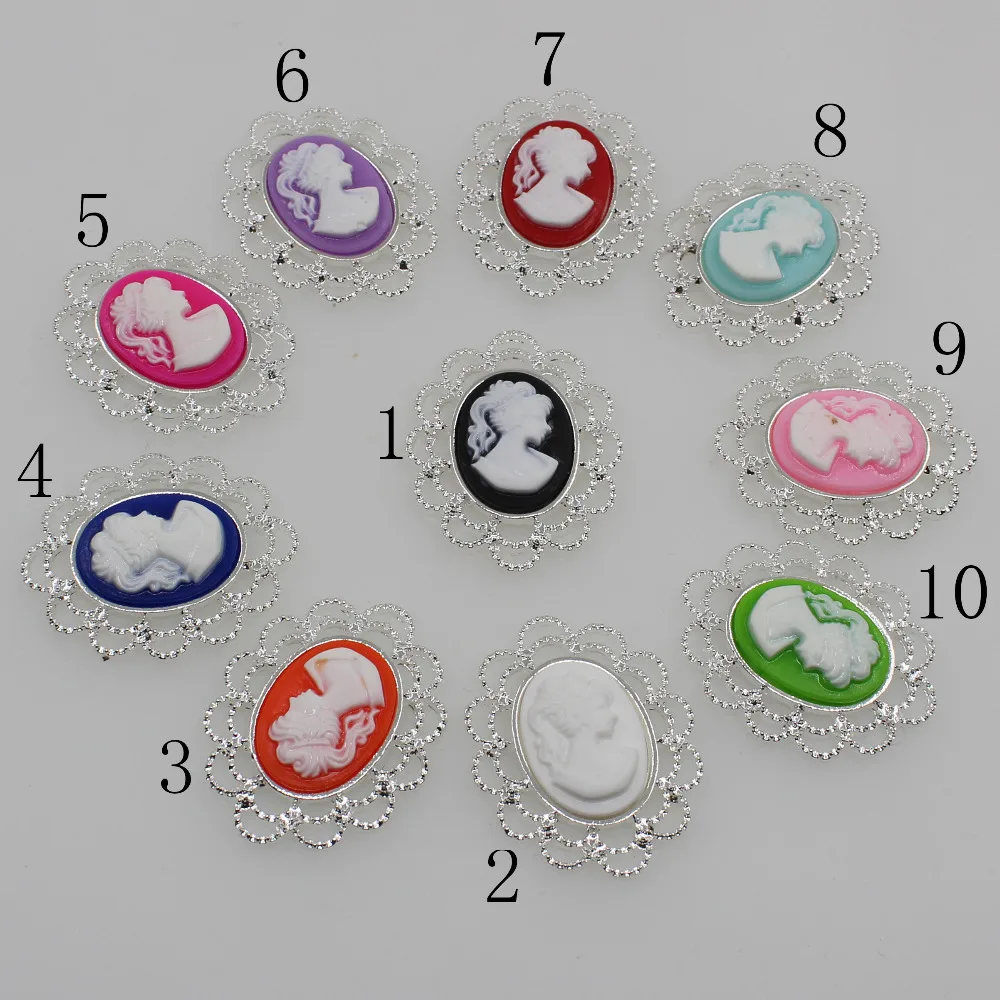 10 шт. декоративные пуговицы для волос 25 х32 мм|Пуговицы| |