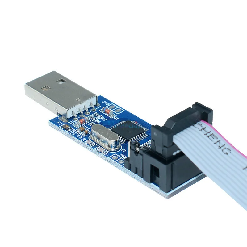 1 комплект 10Pin до 6 Pin адаптер доска + USBASP USBISP AVR программист USB ATMEGA8 ATMEGA128 ATtiny/CAN/PWM