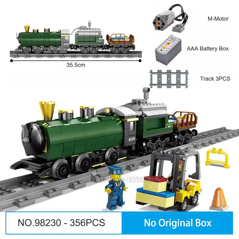 98230 Without Box KAZI Fit Technic серия Maersk контейнер поезд мотор батарея Электрический питание фигурки строительные блоки игрушки для детей Подарки - Цвет: 98230 Without Box