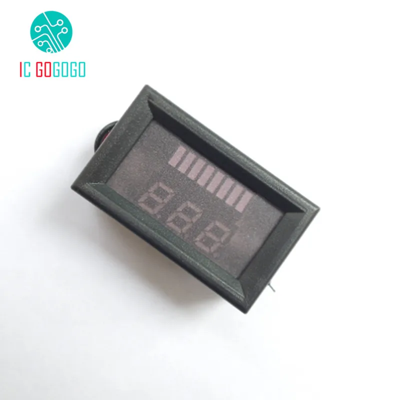 Индикатор емкости свинцово кислотных аккумуляторов 12 В красный индикатор уровня