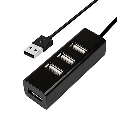 Mini Black--B 4 порта микро usb-хаб высокоскоростной разветвитель 480 Мбит/с USB 2,0 концентратор светодиодный с 4 переключателями ВКЛ/ВЫКЛ для планшета, ноутбука - Цвет: Mini Black--B