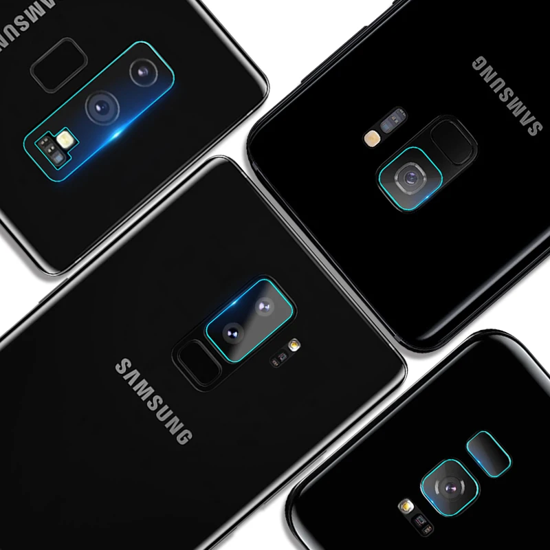 2 шт. защитная пленка для объектива камеры Samsung Galaxy S8 Plus S9 закаленное стекло A8 2018