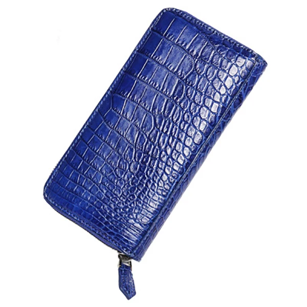 04 blue LAMGSIDI, натуральная крокодиловая кожа, клатч, защитный чехол для iphone x, 6, 7, 8 plus, 5S, SE, роскошная, деловая, благородная, многофункциональная сумка - Цвет: 04 blue