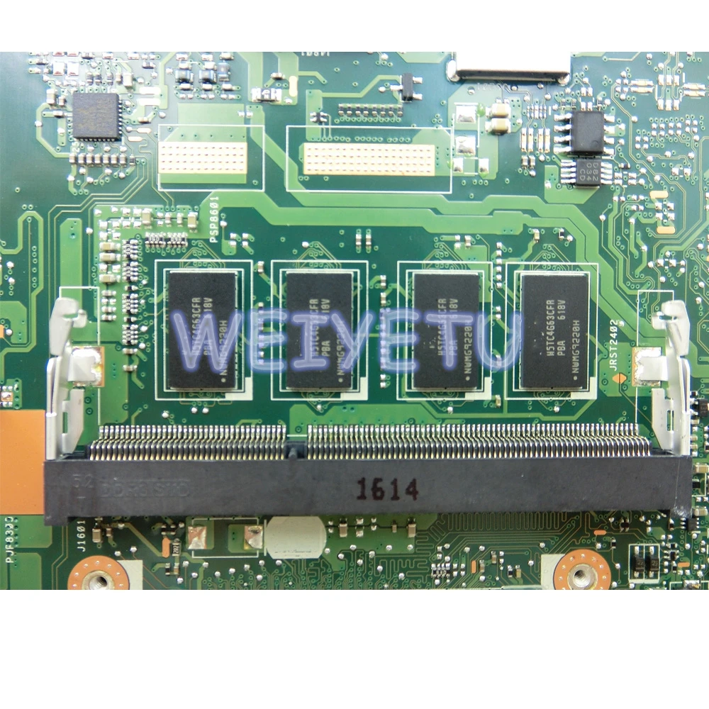 Материнская плата X556UA _ BD._ 4G/I3 6100 CPU/AS GM для ноутбука ASUS K556U/FL5900/ X556U X556UJ X556UB