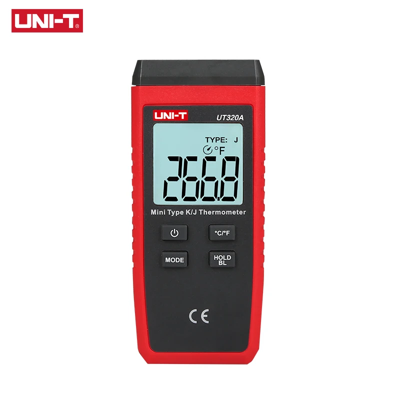 UT320A UNI-T UT320A UT320D мини-термометр контактного типа K/J выбор термопары зонда с ЖК-подсветкой измерения температуры - Цвет: UT320A