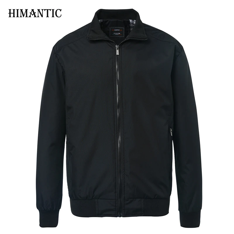 Для мужчин куртка Мужской Пальто Повседневное Slim Fit воротник стойка Твердые