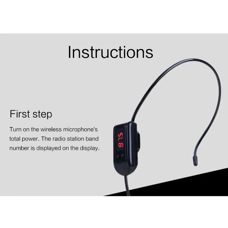 Портативный FM беспроводной микрофон гарнитура радио Мегафон Для гида Обучающие