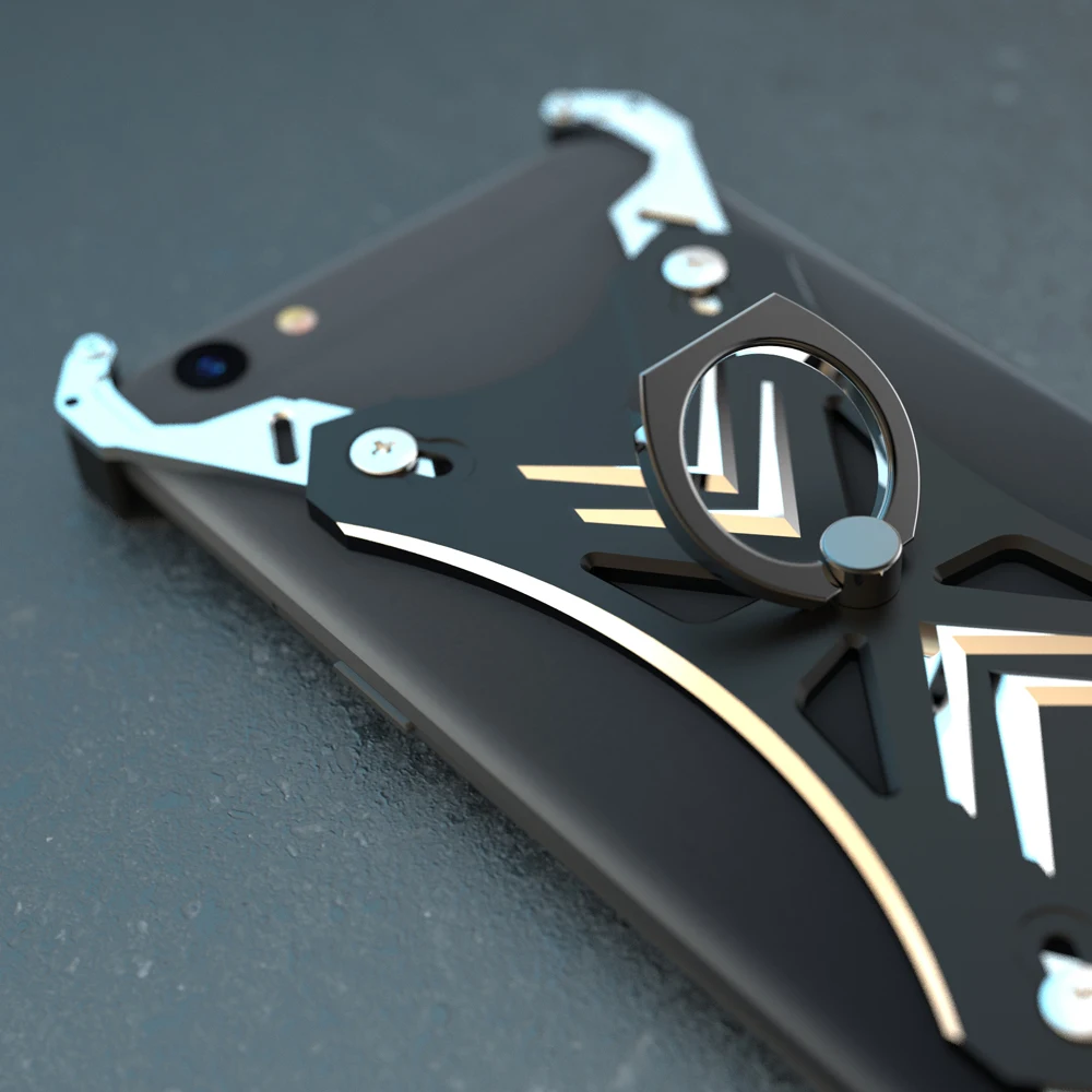 R-JUST для iphone X чехол SOUL CALIBUR сверхмощный Металлический Чехол мобильного телефона |