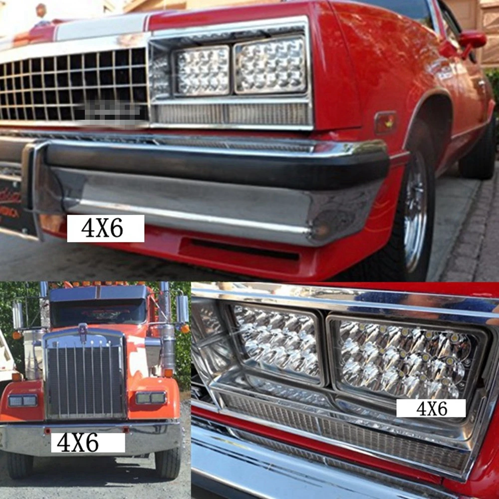 4 шт. 4x6 дюймов светодиодный фонарь морской светодиодный для KENWORTH GMC Mack WESTERNSTAR грузовики peterbilt