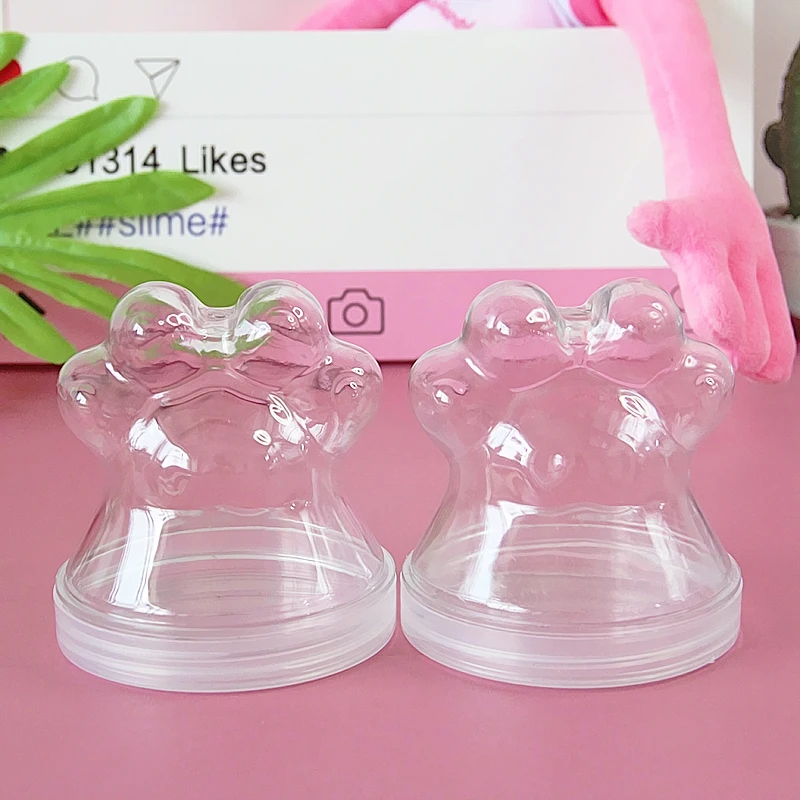 Happy monkey 10/20 шт/партия 200 мл Slime Box пластиковый Slime контейнер прозрачная коробка из полипропилена для хранения пушистое облако прозрачная слизь