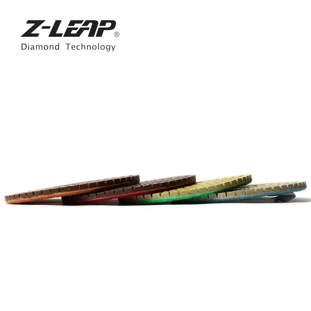 Z-LEAP 4 шт. дюйма Алмазные полировочные колодки 100 Камень кварцевый мм гранит