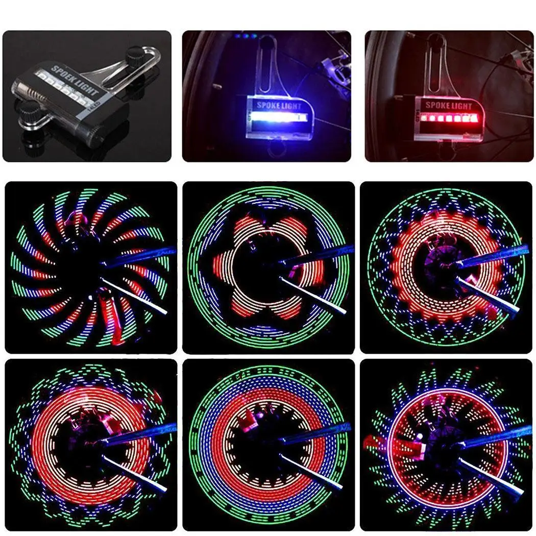 Светодиодный фонарь для велосипеда водонепроницаемый Предупреждение IPX5