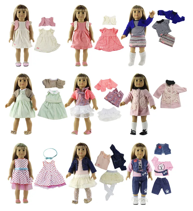 

1 Set Beautiful Casual Wear Doll Clothes for 18'' American doll A91