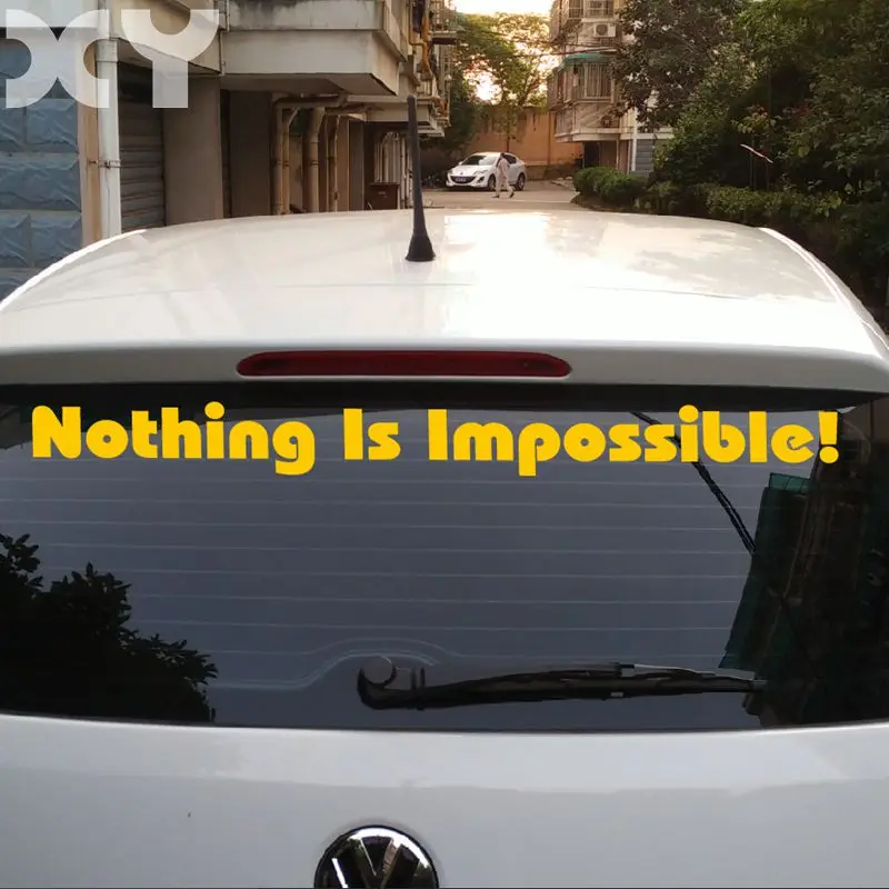 XY Nothing Is Impossible Motorcycle Stickers Waterproof Bumper Car Sticker Truck Auto Vinyl Decals | Автомобили и мотоциклы