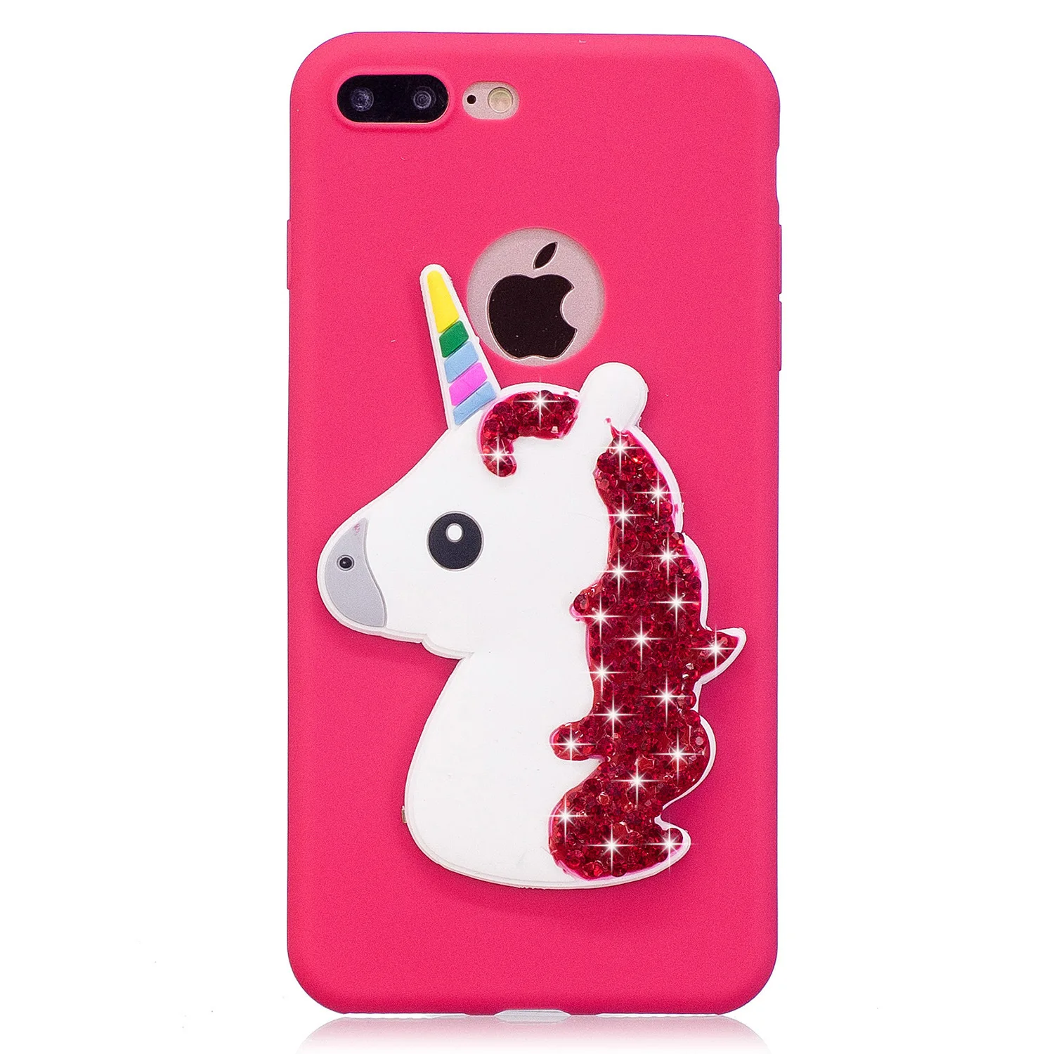 Pink Cute Cartoon Unicorn Glitter Star Dynamic Liquid Quicksand Phone Cases For iPhone X Case for Iphone 6 6S 7 8 Plus 5 5S |