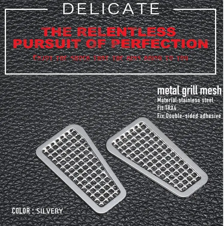 Metal engine hood decoration Cover anti-skid metal + inlet grille for Traxxas trx4 trx-4 trx 4 1/10 rc car crawler | Игрушки и хобби