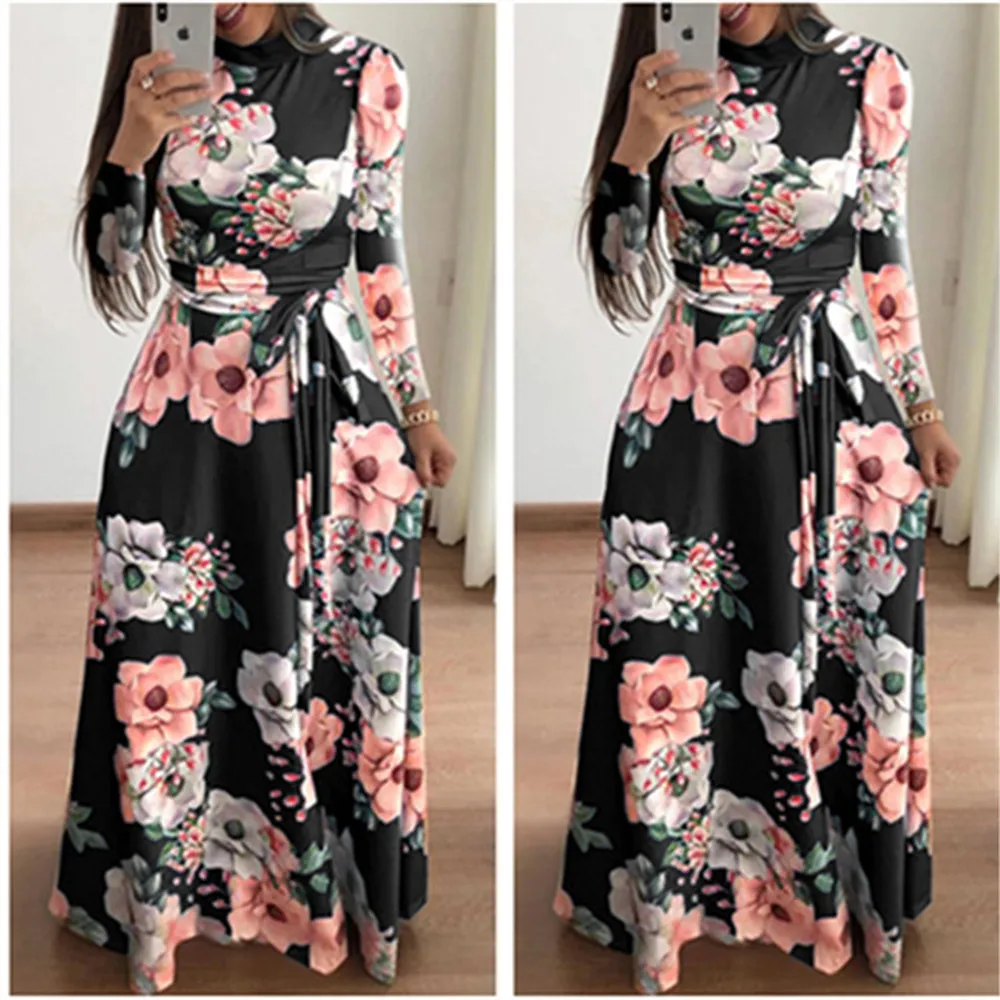 2020 свободное время печати бандаж платье миди Suit Dress Drop Shipping|Женские платья| |