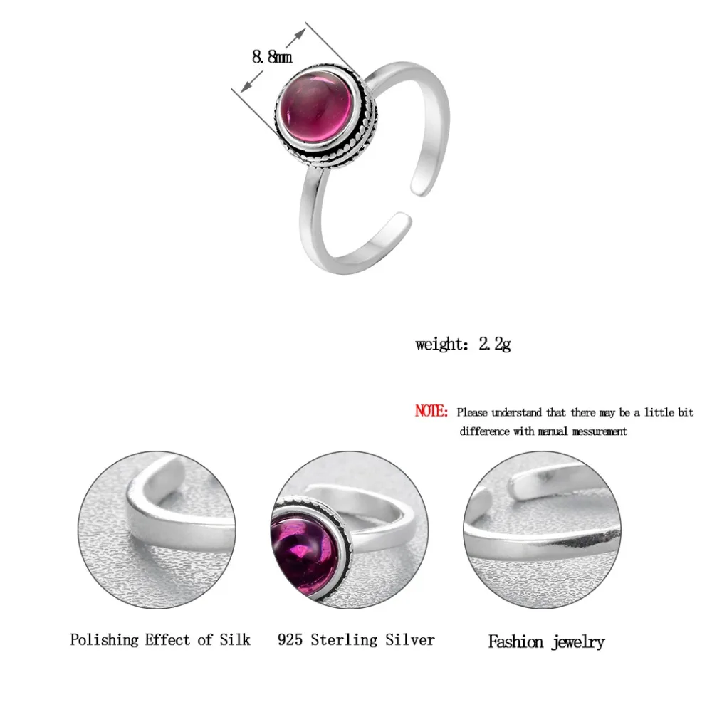 

Chereda Hot Selling Big Purple Beautiful Rhinestone Adjustable Fashion Luxury Ring For Women