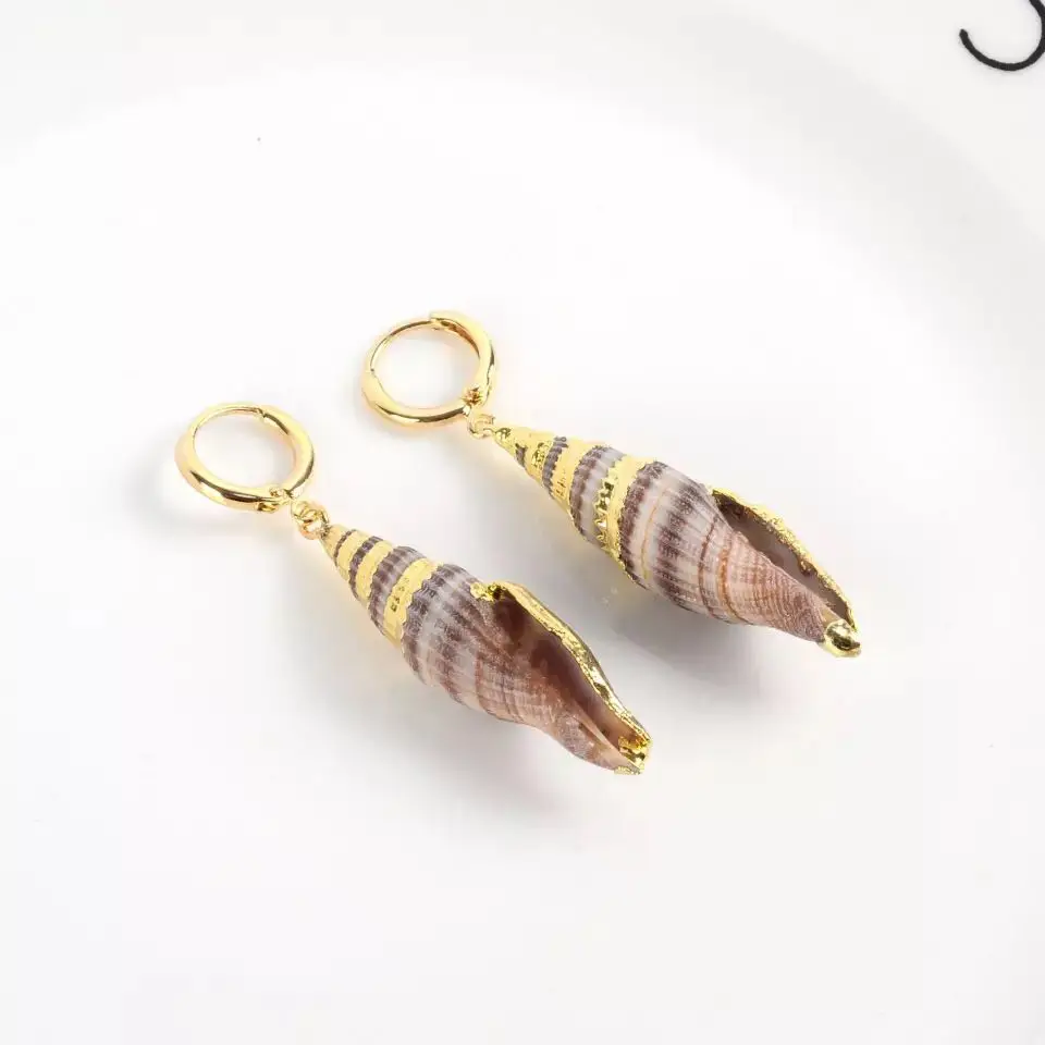 Женские серьги в виде раковины MOLOYE романтические длинные морском стиле с