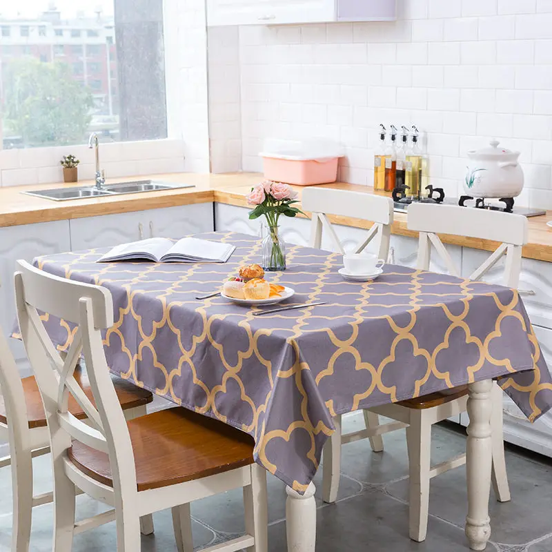 Геометрическая Водонепроницаемая скатерть в нордическом стиле домашнее