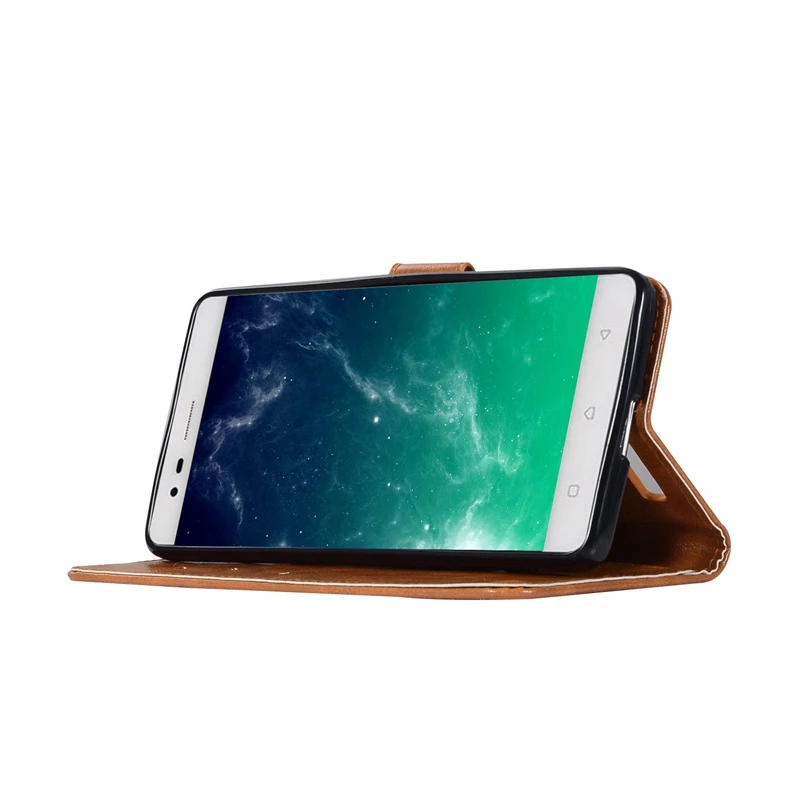 Роскошный чехол для Lenovo K5 Note из мягкого ТПУ и кожи флип-чехол телефона Vibe A7020 Etui