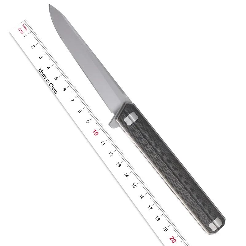 XL Qwaiken тактика Флиппер складной нож Титан + CF ручка M390 лезвие Кемпинг Открытый