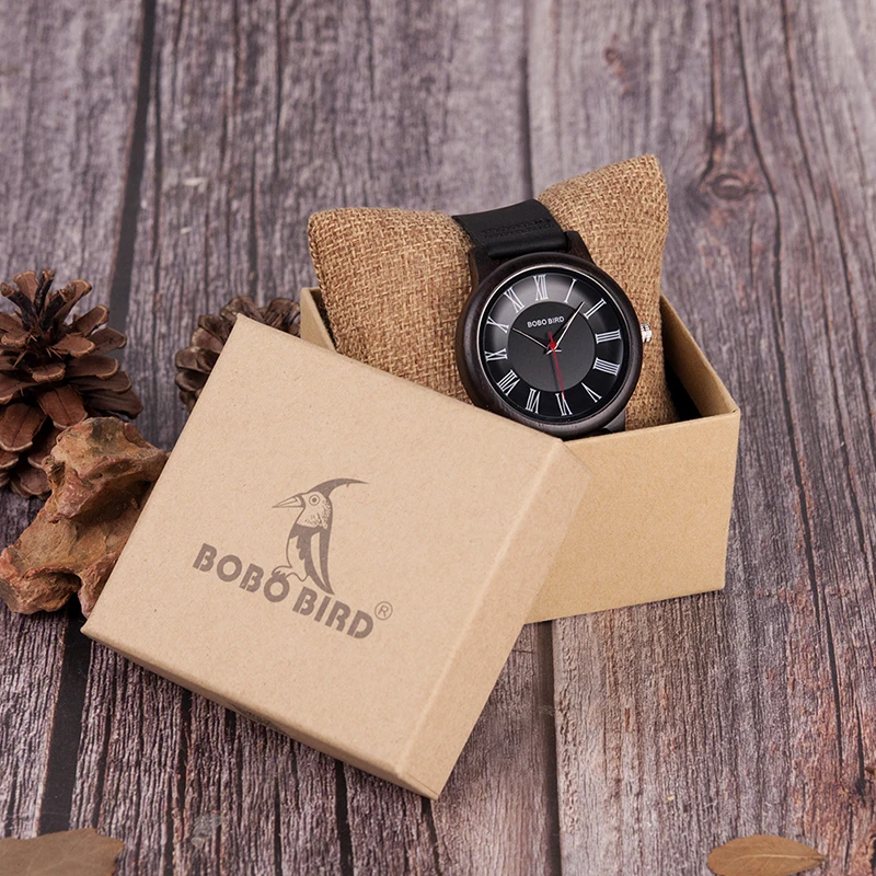 BOBO BIRD часы-браслет из Q15 классический из кожи, деревянные часы для пар кварцевые часы для любителей reloj pareja hombre y mujer