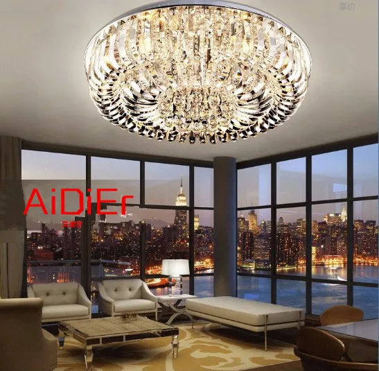 Новая Минималистичная Хрустальная современная люстра K9 с утопленным креплением