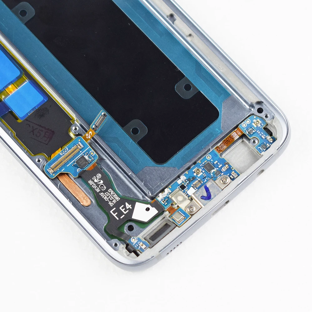 AAA оригинальный 5 ''SUPER AMOLED ЖК-дисплей с рамкой для SAMSUNG Galaxy s7 edge G935 G935F сенсорный