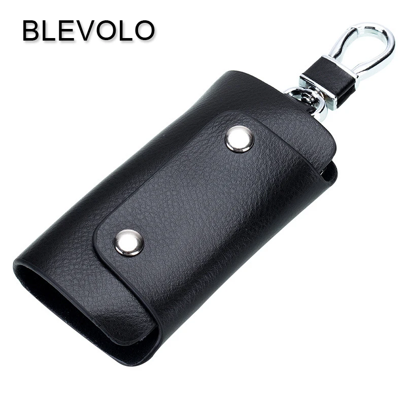 Чехол для ключей BLEVOLO на магнитной застежке, Сумки из натуральной кожи, кошельки для ключей, мужские держатели для ключей, ключница, органайзер для ключей, женские чехлы для ключей