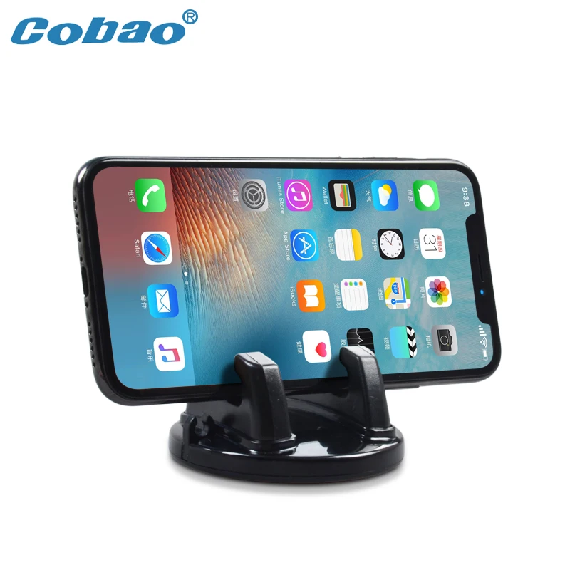 Держатель для телефона в автомобиль Cobao для iPhone X 8 7 6 Plus на крепление на приборную панель или рабочий стол со вращением на 360 градусов Samsung S9 S8.