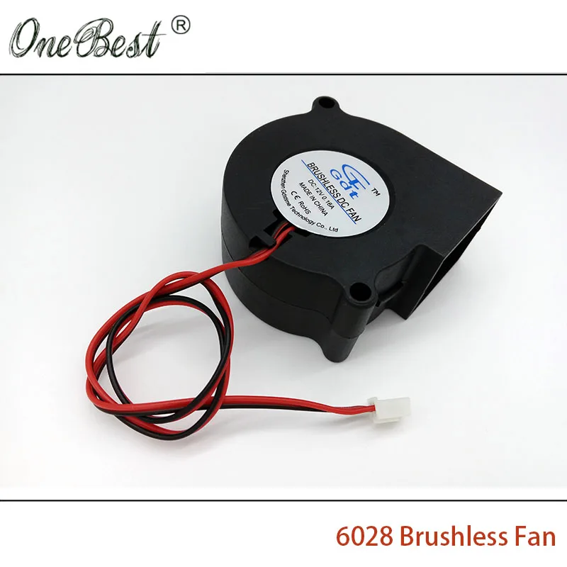 6028 DC 12V 0.16A 3500RPM турбо вентилятор втулка подшипника соединения XH2.54 2P бесщеточный 6