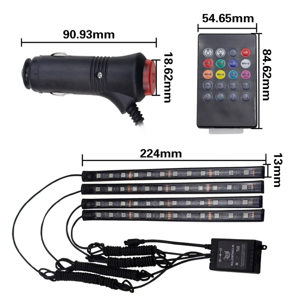 Автомобильные аксессуары светодиодная мягкая полоса Беспроводное