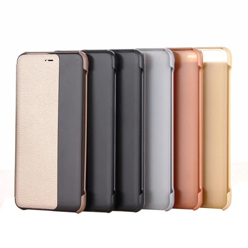 Huawei P10 plus flip Cover Luxury PU Smart Leather Case View Window Call Display Hard PC Protective For Plus | Мобильные телефоны и