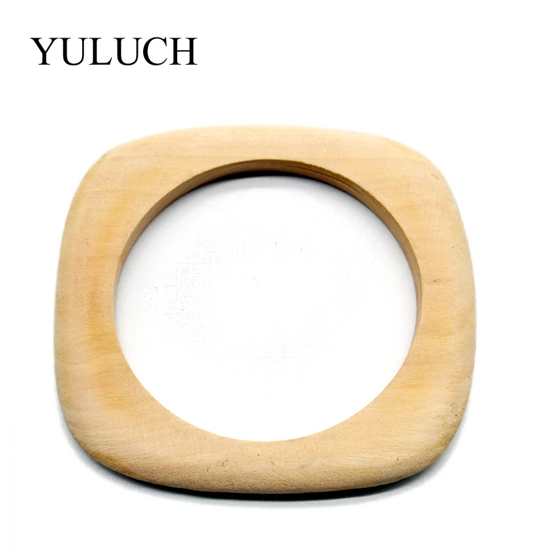 

Big Round DIY Natural Wooden Simple Bangles Wood Bracelet Jewelry Black/Brown Bangles Wholesale YULUCH Bracelets For Women/Men