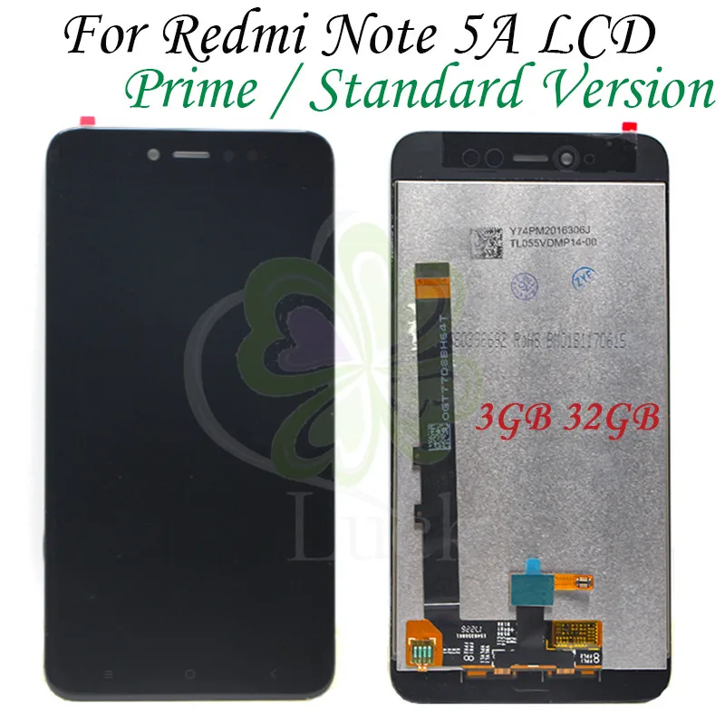 ЖК дисплей с рамкой для XIAOMI Redmi Note 5A сенсорная панель экран дигитайзер redmi Prime/pro Y1