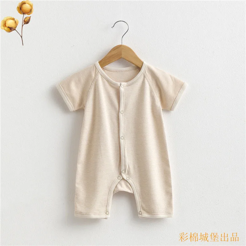 Одежда для малышей 100% органический хлопок однотонная одежда в полоску маленьких