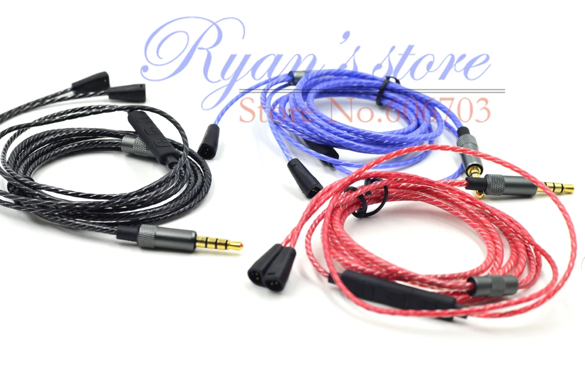 Сменный аудиокабель провод с пультом ДУ и микрофоном для наушников sennheiser IE8 IE80 IE8I