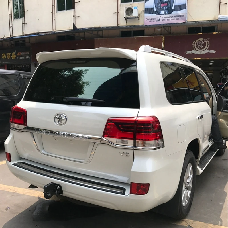 Для Toyota Land Cruiser Prado LC200 LC 200 ABS пластмассовый задний спойлер land cruiser спойлер грунт или DIY Цвет