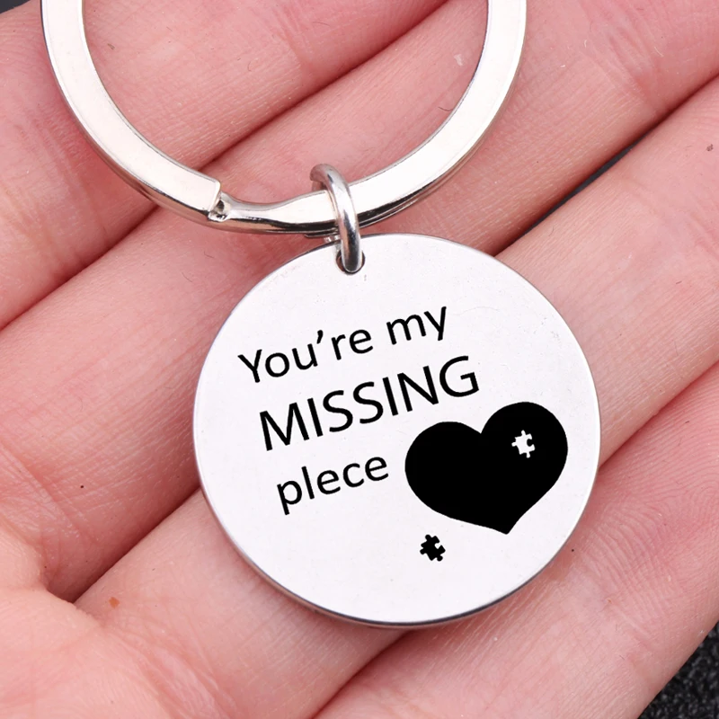 Брелок для ключей из нержавеющей стали с гравировкой You Are My Missing | Украшения и